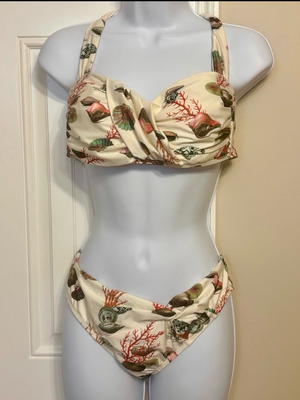 Antonio Melani Seashell Tankini with Bikini Top M